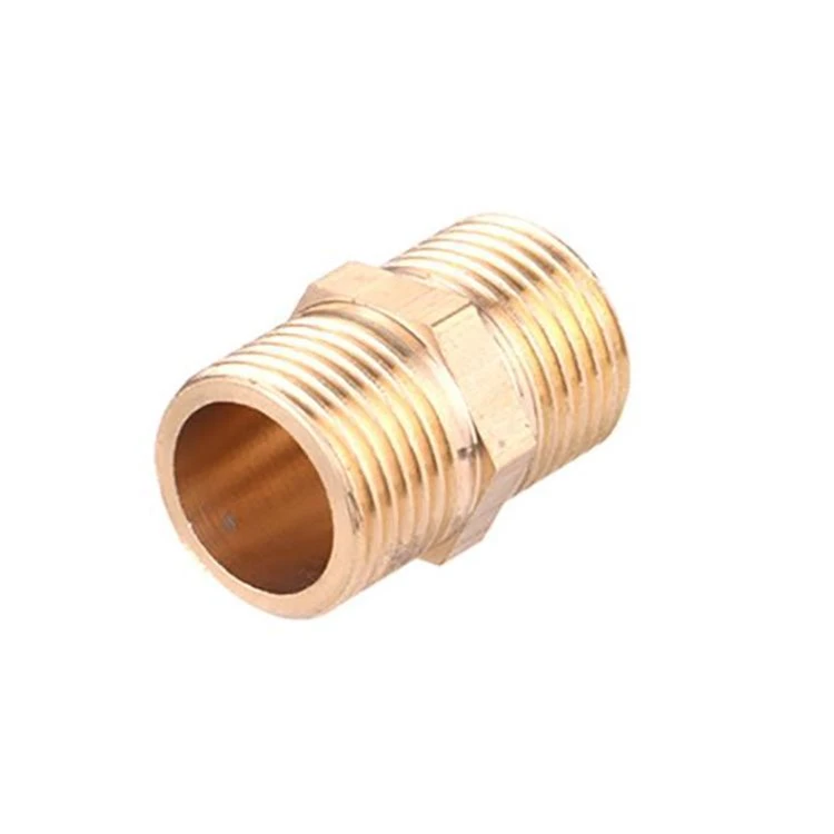 Conector de furtun tată dublu din alamă