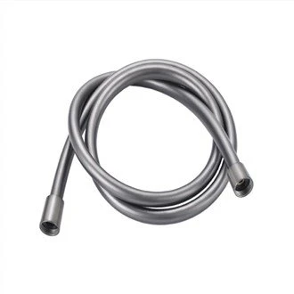 Furtun de duș din PVC gri de 10 cm