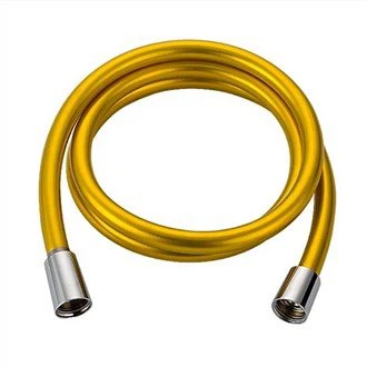 Furtun de duș din PVC auriu